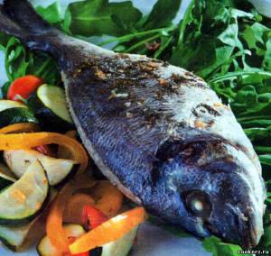 Фото Рыба с овощами