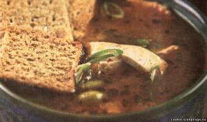  Рыбный суп с зеленым <b>луком</b> 