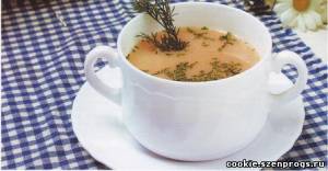 Овощной суп с укропом