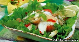  Рыбный салат с зеленым <b>горошком</b> 